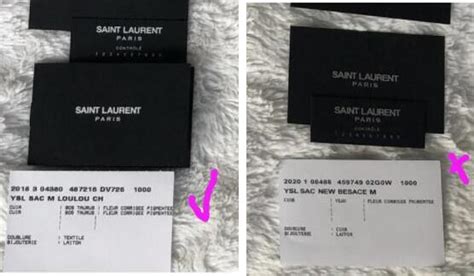 ysl fake or real|ysl authenticity card.